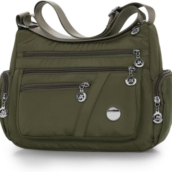 Handbags - Nylon Crossbody Bag Women Waterproof Multi Pocket Travel Shoulder Handbag